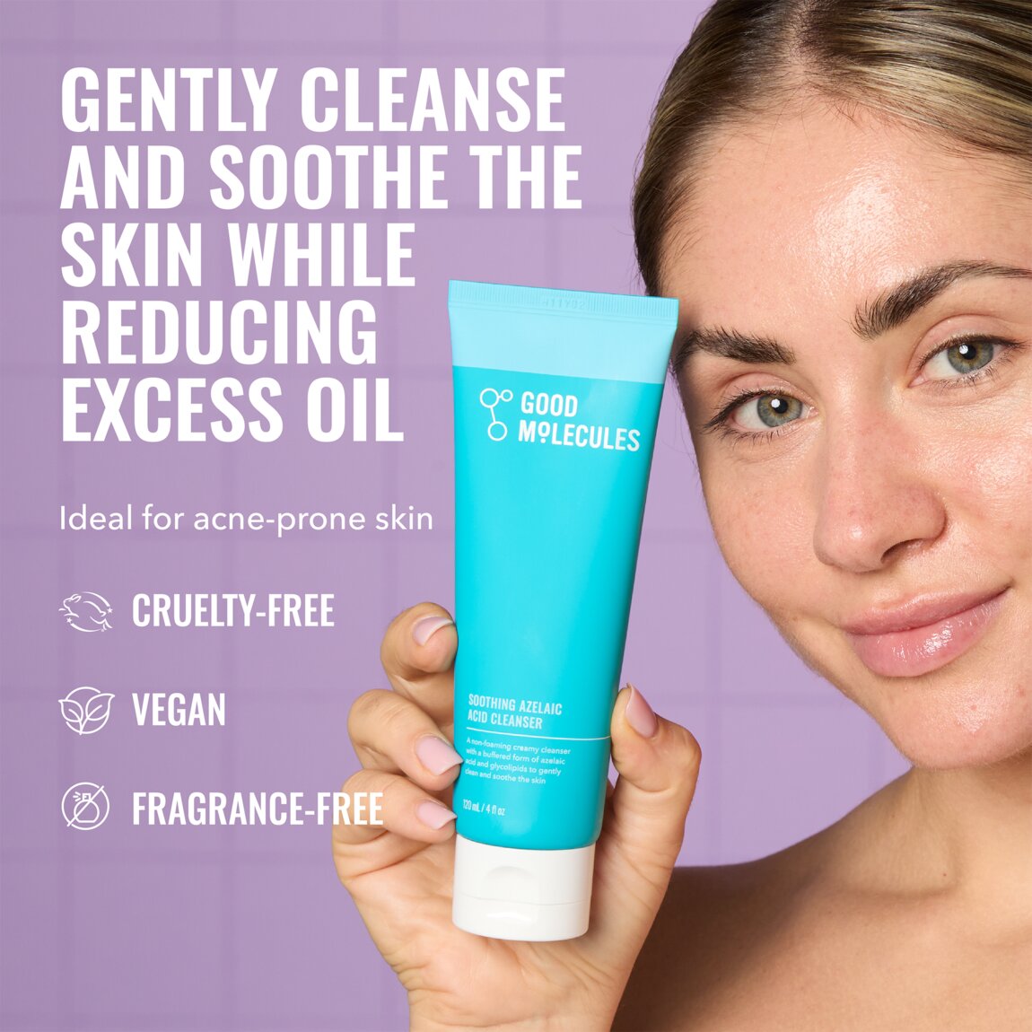 Good Molecules Soothing Azelaic Acid Cleanser 120ml alternative view 2.